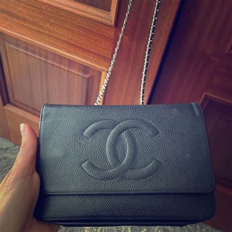 chanel wallet on chain silver|Chanel timeless wallet on chain.